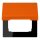 Jung LC990BFKL224 Klappdeckel LC32080 (Thermoplast lackiert) Orange Les Couleurs® Le Corbusier