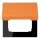Jung LC990BFKL225 Klappdeckel LC32081 (Thermoplast lackiert) Orange Clair Les Couleurs® Le Corbusier