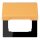 Jung LC990BFKL254 Klappdeckel LC4320L (Thermoplast lackiert) Ocre Jaune Clair Les Couleurs® Le Corbusier