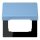 Jung LC990BFKL256 Klappdeckel LC4320N (Thermoplast lackiert) Bleu Céruléen 59 Les Couleurs® Le Corbusier