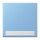 Jung LC990NA256 Wippe 1-fach mit Schriftfeld LC4320N (Duroplast lackiert) Bleu Céruléen 59 Les Couleurs® Le Corbusier