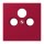 Jung LC990SAT229 Abdeckung für Universal-Sat/BK-Dosen LC32100 (Thermoplast lackiert) Rouge Carmin Les Couleurs® Le Corbusier