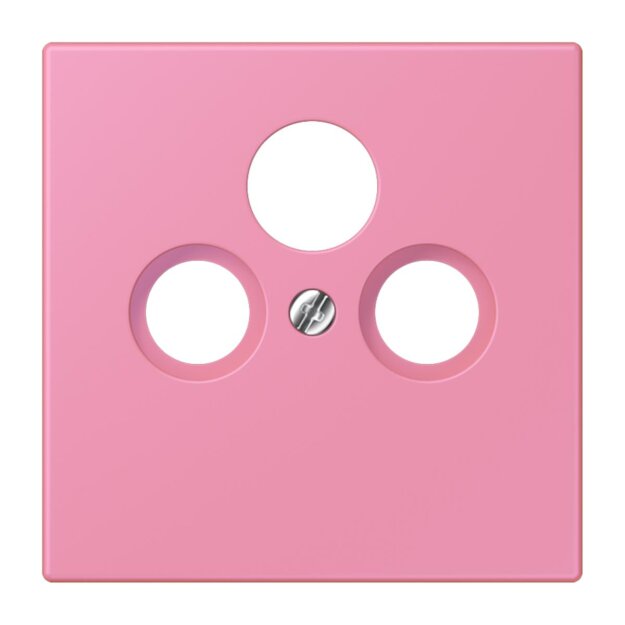 Jung LC990SAT246 Abdeckung für Universal-Sat/BK-Dosen LC4320C (Thermoplast lackiert) Rose Vif Les Couleurs® Le Corbusier