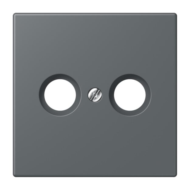 Jung LC990TV202 Abdeckung für Antennendosen LC32010 (Thermoplast lackiert) Gris Foncé 31 Les Couleurs® Le Corbusier