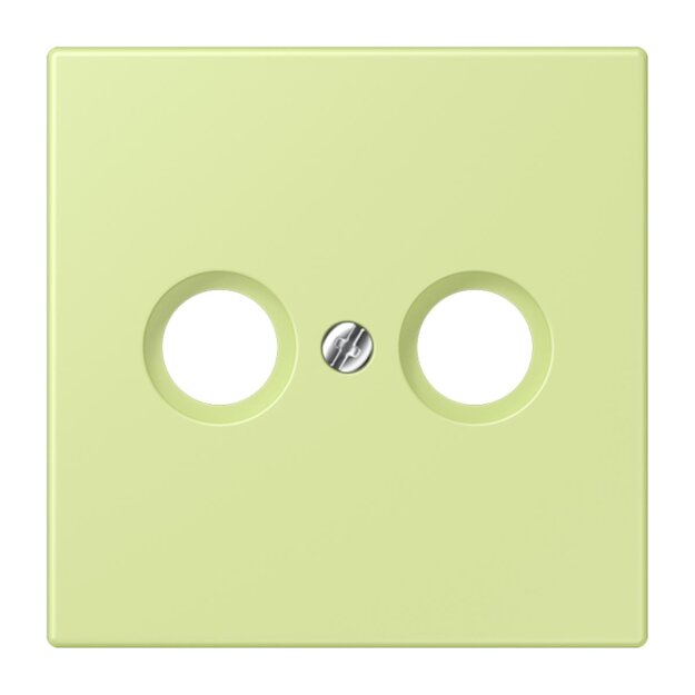 Jung LC990TV222 Abdeckung für Antennendosen LC32053 (Thermoplast lackiert) Vert Jaune Clair Les Couleurs® Le Corbusier