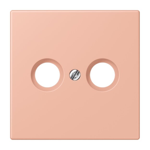 Jung LC990TV231 Abdeckung für Antennendosen LC32102 (Thermoplast lackiert) Rose Clair Les Couleurs® Le Corbusier