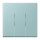 Jung LC993BF214 Wippe für 3-fach Schalter LC32033 Céruléen Clair Les Couleurs® Le Corbusier