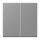 Jung LC995203 Wippe 2-fach LC32011 (Duroplast lackiert) Gris 31 Les Couleurs® Le Corbusier
