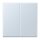 Jung LC995209 Wippe 2-fach LC32023 (Duroplast lackiert) Outremer Pale Les Couleurs® Le Corbusier