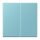 Jung LC995213 Wippe 2-fach LC32032 (Duroplast lackiert) Céruléen Moyen Les Couleurs® Le Corbusier