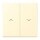 Jung LC995P201 Wippe 2-fach mit Pfeilsymbolen LC320 (Duroplast lackiert) Blanc Les Couleurs® Le Corbusier