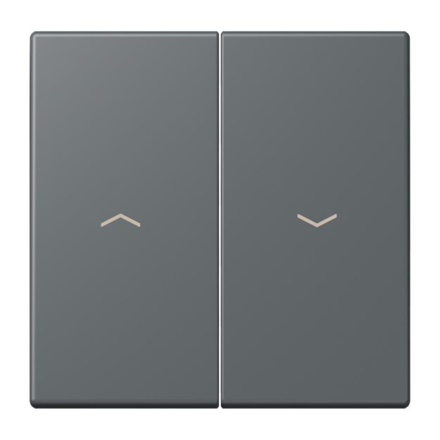 Jung LC995P202 Wippe 2-fach mit Pfeilsymbolen LC320 (Duroplast lackiert) Gris Foncé 31 Les Couleurs® Le Corbusier