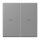 Jung LC995P203 Wippe 2-fach mit Pfeilsymbolen LC320 (Duroplast lackiert) Gris 31 Les Couleurs® Le Corbusier