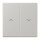 Jung LC995P205 Wippe 2-fach mit Pfeilsymbolen LC320 (Duroplast lackiert) Gris Clair 31 Les Couleurs® Le Corbusier