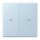 Jung LC995P208 Wippe 2-fach mit Pfeilsymbolen LC320 (Duroplast lackiert) Outremerclair Les Couleurs® Le Corbusier