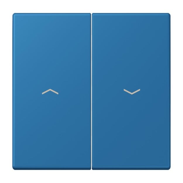 Jung LC995P211 Wippe 2-fach mit Pfeilsymbolen LC320 (Duroplast lackiert) Bleu Céruléen 31 Les Couleurs® Le Corbusier