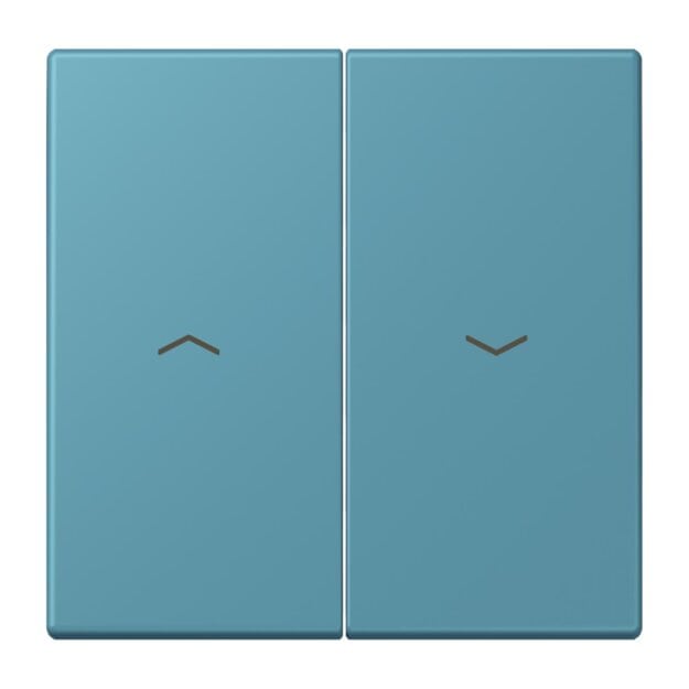 Jung LC995P212 Wippe 2-fach mit Pfeilsymbolen LC320 (Duroplast lackiert) Céruléen Vif Les Couleurs® Le Corbusier