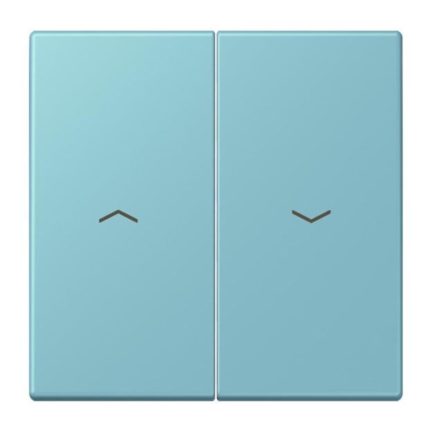 Jung LC995P213 Wippe 2-fach mit Pfeilsymbolen LC320 (Duroplast lackiert) Céruléen Moyen Les Couleurs® Le Corbusier