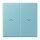 Jung LC995P213 Wippe 2-fach mit Pfeilsymbolen LC320 (Duroplast lackiert) Céruléen Moyen Les Couleurs® Le Corbusier