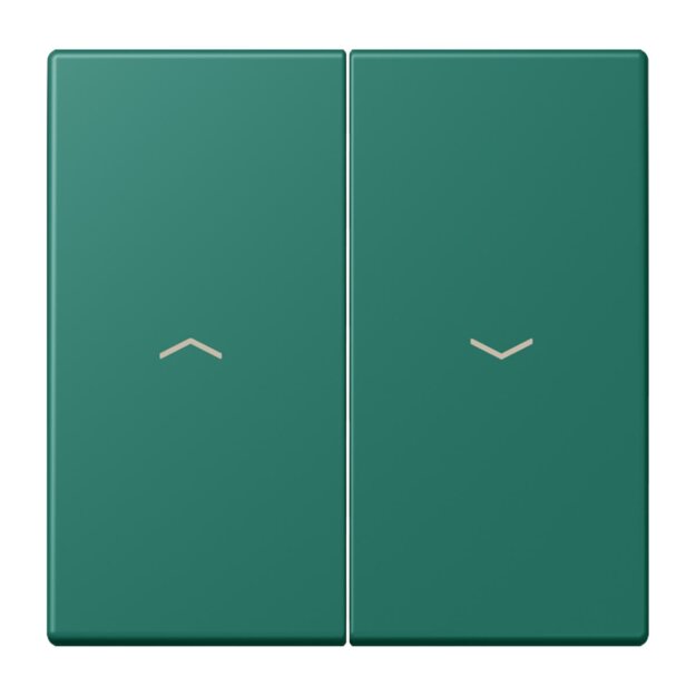 Jung LC995P216 Wippe 2-fach mit Pfeilsymbolen LC320 (Duroplast lackiert) Vert Anglais Les Couleurs® Le Corbusier