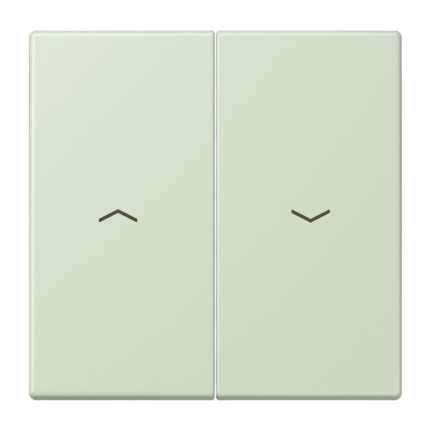 Jung LC995P218 Wippe 2-fach mit Pfeilsymbolen LC320 (Duroplast lackiert) Vert Anglâis Pale Les Couleurs® Le Corbusier