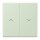 Jung LC995P218 Wippe 2-fach mit Pfeilsymbolen LC320 (Duroplast lackiert) Vert Anglâis Pale Les Couleurs® Le Corbusier
