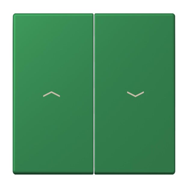 Jung LC995P219 Wippe 2-fach mit Pfeilsymbolen LC320 (Duroplast lackiert) Vert Foncé Les Couleurs® Le Corbusier
