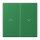 Jung LC995P219 Wippe 2-fach mit Pfeilsymbolen LC320 (Duroplast lackiert) Vert Foncé Les Couleurs® Le Corbusier