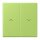 Jung LC995P221 Wippe 2-fach mit Pfeilsymbolen LC320 (Duroplast lackiert) Vert Clair Les Couleurs® Le Corbusier