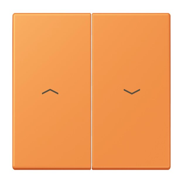 Jung LC995P225 Wippe 2-fach mit Pfeilsymbolen LC320 (Duroplast lackiert) Orange Clair Les Couleurs® Le Corbusier