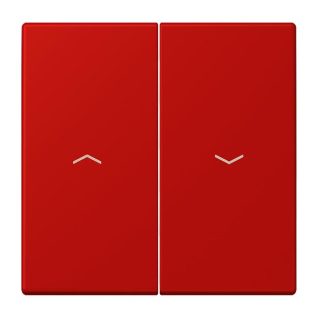 Jung LC995P227 Wippe 2-fach mit Pfeilsymbolen LC320 (Duroplast lackiert) Rouge Vermillon 31 Les Couleurs® Le Corbusier