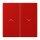 Jung LC995P227 Wippe 2-fach mit Pfeilsymbolen LC320 (Duroplast lackiert) Rouge Vermillon 31 Les Couleurs® Le Corbusier