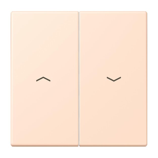 Jung LC995P228 Wippe 2-fach mit Pfeilsymbolen LC320 (Duroplast lackiert) Rose Pâle Les Couleurs® Le Corbusier