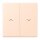 Jung LC995P228 Wippe 2-fach mit Pfeilsymbolen LC320 (Duroplast lackiert) Rose Pâle Les Couleurs® Le Corbusier