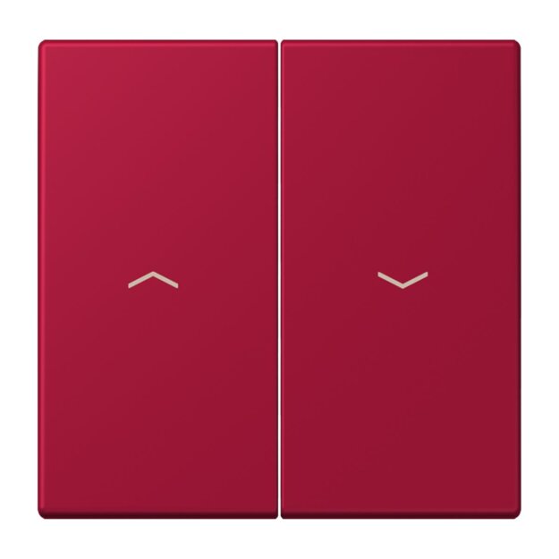 Jung LC995P229 Wippe 2-fach mit Pfeilsymbolen LC321 (Duroplast lackiert) Rouge Carmin Les Couleurs® Le Corbusier