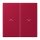 Jung LC995P229 Wippe 2-fach mit Pfeilsymbolen LC321 (Duroplast lackiert) Rouge Carmin Les Couleurs® Le Corbusier
