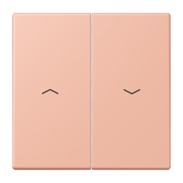 Jung LC995P231 Wippe 2-fach mit Pfeilsymbolen LC321 (Duroplast lackiert) Rose Clair Les Couleurs® Le Corbusier