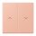Jung LC995P231 Wippe 2-fach mit Pfeilsymbolen LC321 (Duroplast lackiert) Rose Clair Les Couleurs® Le Corbusier