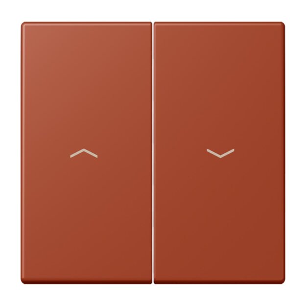 Jung LC995P232 Wippe 2-fach mit Pfeilsymbolen LC321 (Duroplast lackiert) LOcre Rouge Les Couleurs® Le Corbusier