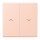 Jung LC995P234 Wippe 2-fach mit Pfeilsymbolen LC321 (Duroplast lackiert) LOcre Rouge Clair Les Couleurs® Le Corbusier