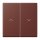 Jung LC995P235 Wippe 2-fach mit Pfeilsymbolen LC321 (Duroplast lackiert) Terre Sienne Brûlée 31 Les Couleurs® Le Corbusier