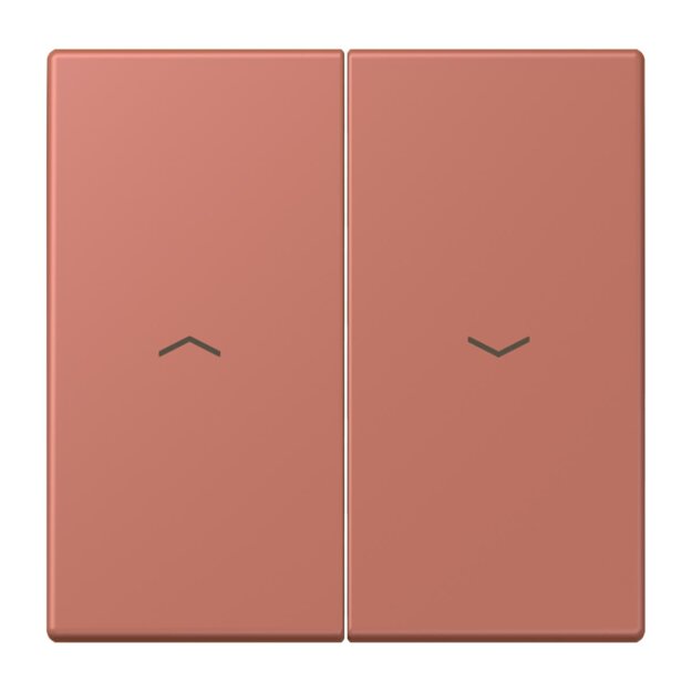 Jung LC995P236 Wippe 2-fach mit Pfeilsymbolen LC321 (Duroplast lackiert) Terre Sienne Brique Les Couleurs® Le Corbusier
