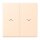 Jung LC995P238 Wippe 2-fach mit Pfeilsymbolen LC321 (Duroplast lackiert) Terre Sienne Pâle Les Couleurs® Le Corbusier
