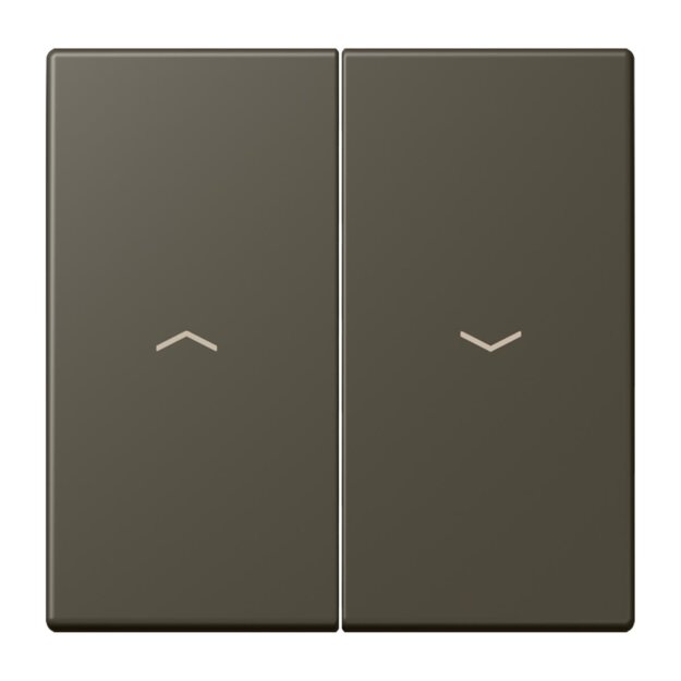 Jung LC995P241 Wippe 2-fach mit Pfeilsymbolen LC321 (Duroplast lackiert) Ombre Naturelle 31 Les Couleurs® Le Corbusier