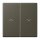 Jung LC995P241 Wippe 2-fach mit Pfeilsymbolen LC321 (Duroplast lackiert) Ombre Naturelle 31 Les Couleurs® Le Corbusier