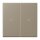 Jung LC995P242 Wippe 2-fach mit Pfeilsymbolen LC321 (Duroplast lackiert) Ombre Naturelle Moyenne Les Couleurs® Le Corbusier