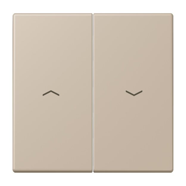 Jung LC995P243 Wippe 2-fach mit Pfeilsymbolen LC321 (Duroplast lackiert) Ombre Naturelle Claire Les Couleurs® Le Corbusier