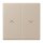 Jung LC995P243 Wippe 2-fach mit Pfeilsymbolen LC321 (Duroplast lackiert) Ombre Naturelle Claire Les Couleurs® Le Corbusier