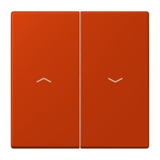 Jung LC995P244 Wippe 2-fach mit Pfeilsymbolen LC432 (Duroplast lackiert) Rouge Vermillon 59 Les Couleurs® Le Corbusier