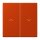 Jung LC995P244 Wippe 2-fach mit Pfeilsymbolen LC432 (Duroplast lackiert) Rouge Vermillon 59 Les Couleurs® Le Corbusier